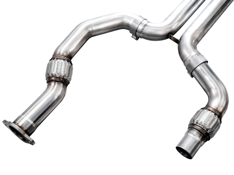 Cadillac CT4-V Blackwing Performance Exhaust - AWE Tuning - SwitchPath, Cat Back - Chrome Silver - `21-`27